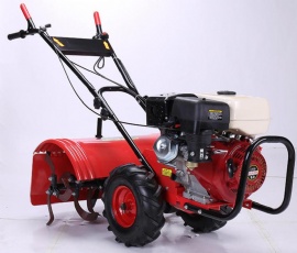 Mini Power Tiller Rotary Cultivator diesel Tiller 456cc 4 Stroke Small Gardening Cultivator for Greenhouse and Vegetable Field
